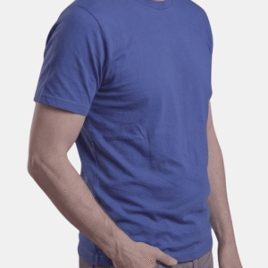 Camiseta azul real de hombre personalizada Fruit of the Loom en algodón de manga corta.