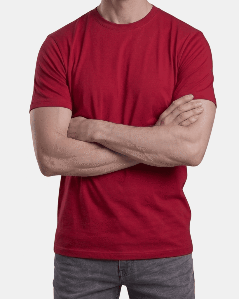 Camisetas para despedida de soltero personalizadas en color rojo de gran visibilidad